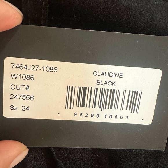 PAIGE Claudine Velvet Flare Pants NWT Size 24 High Rise Ankle Bootcut - Picture 7 of 7